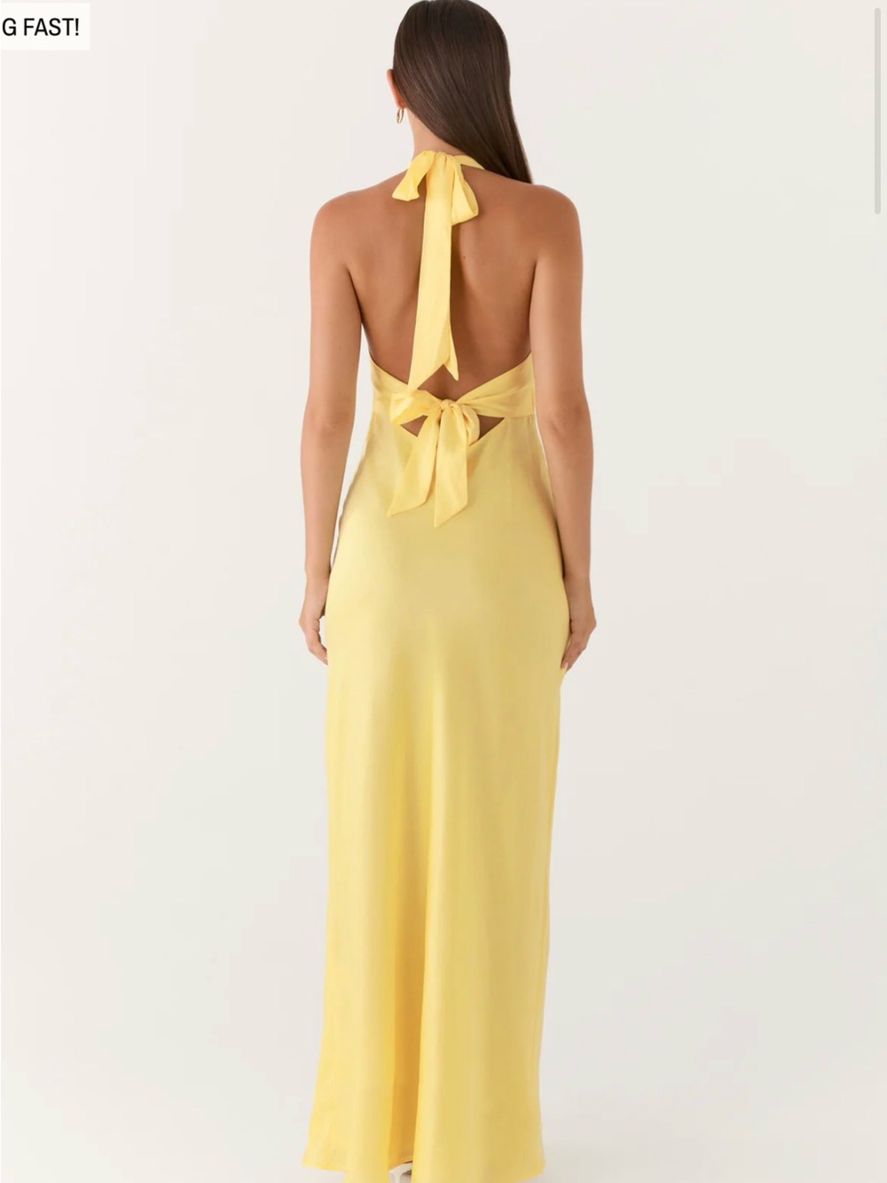 Peppermayo Halter Satin Maxi Dress - Picture 2 of 6